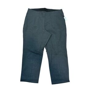 Old Navy Women's Pants Gray XXL Stevie‎ Straight High Rise Elastic Waist Trouser